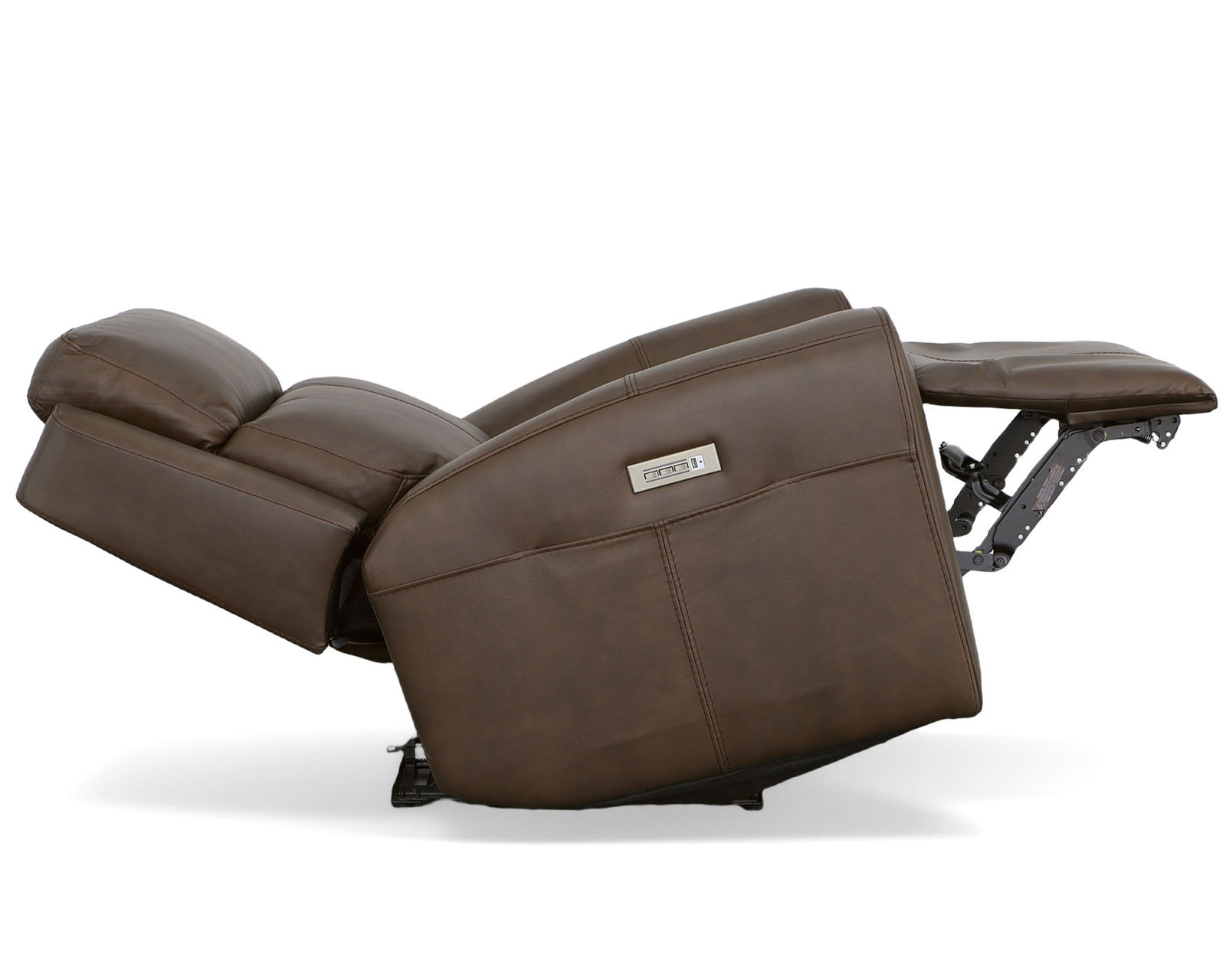 Barnett Power Recliner with Power Headrest and Lumbar (Dark Brown leather) In stock - Barnett Power Recliner with Power Headrest and Lumbar in Dark Brown
