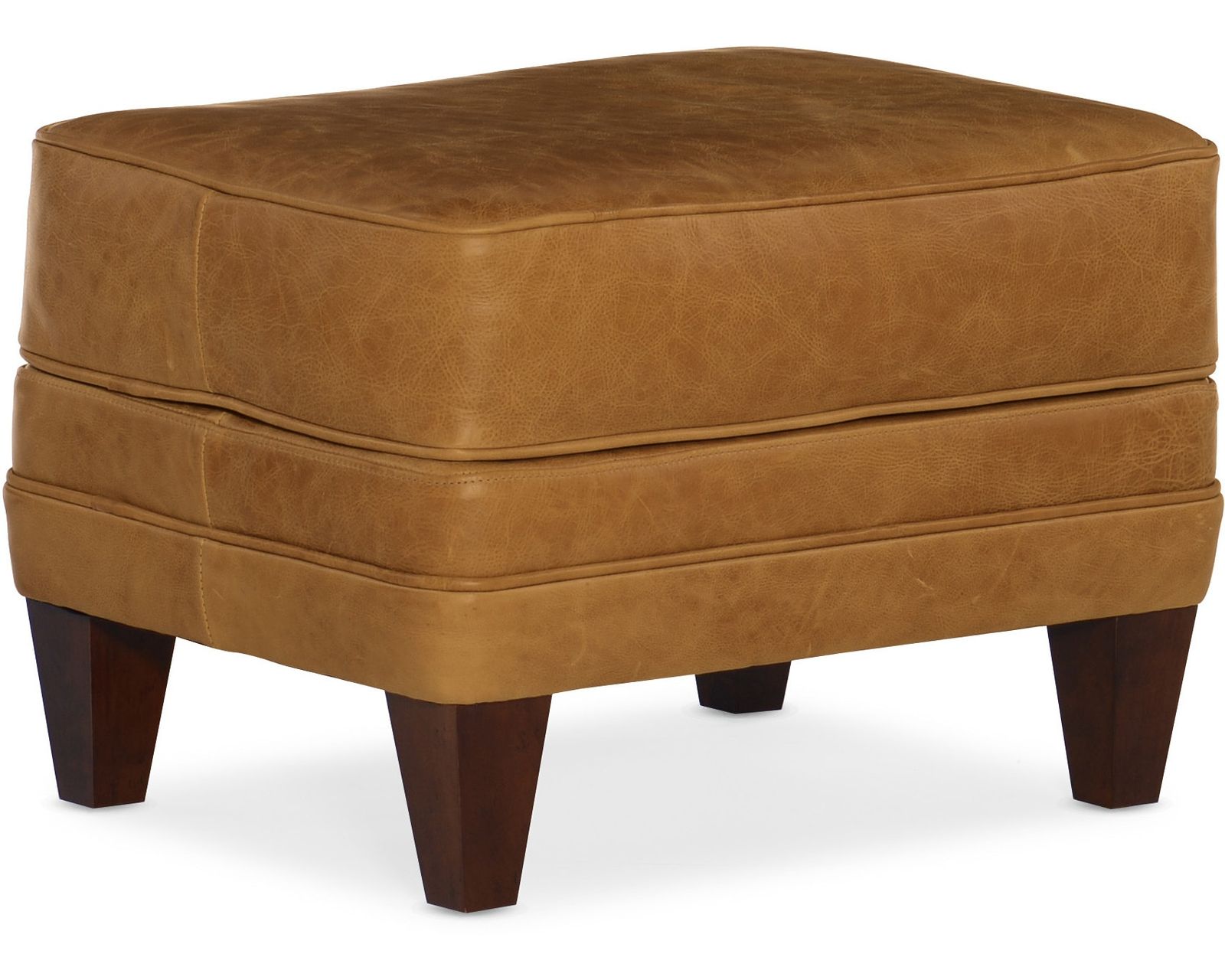 Bradington Young Zion 600 Loveseat (12 leathers) 8-Way Hand Tie - Zion 19" x 25" Ottoman