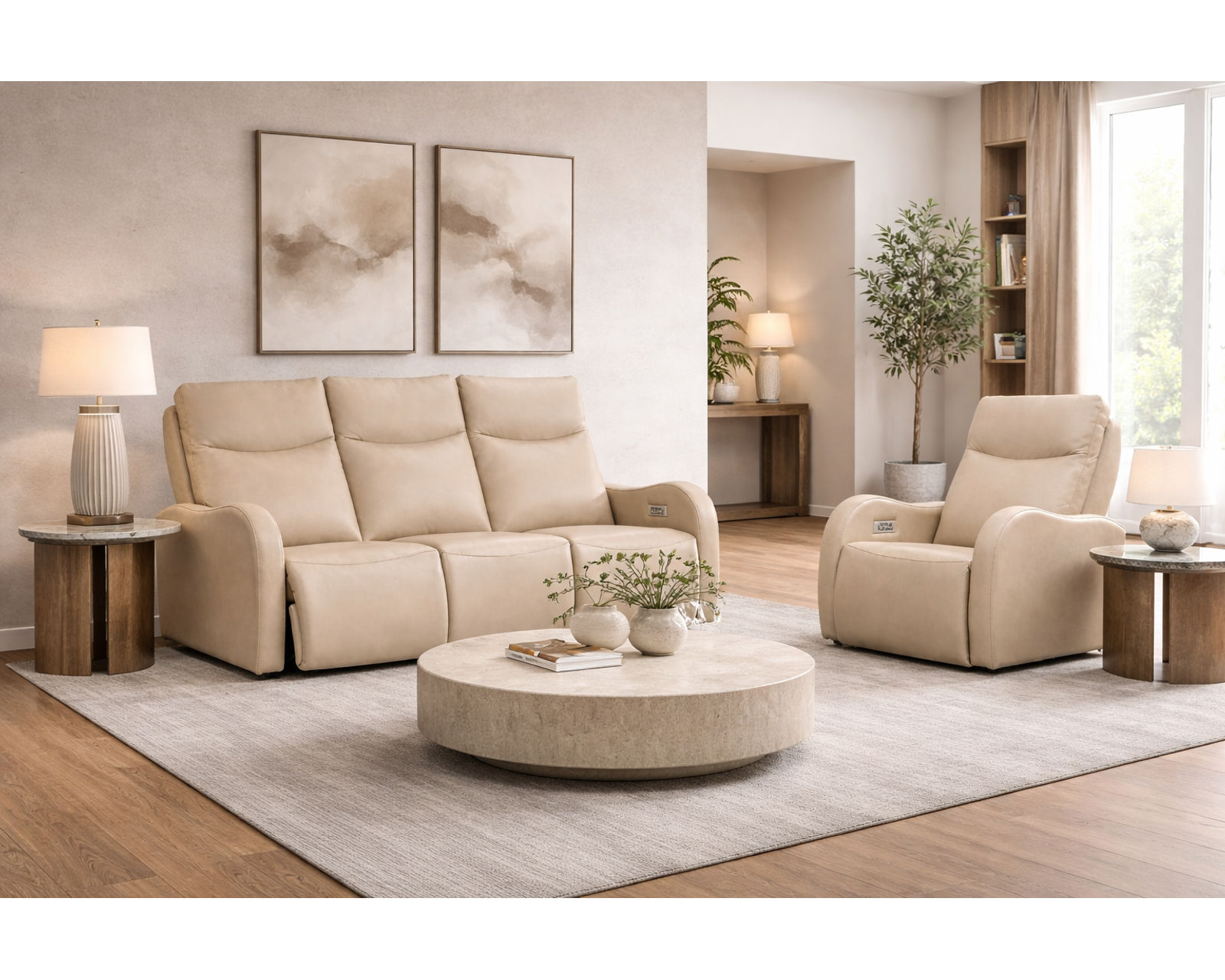 Laurence 83" Power Headrest Power Reclining Sofa (+140 leathers) - Endless Custom Options. One Perfect Fit.