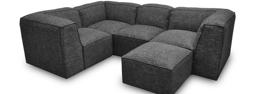 Layout G: Five Piece Sectional 86" x 112"