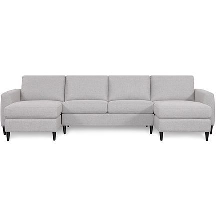 Layout F: Three Piece Sectional 57" x 120" x 57"