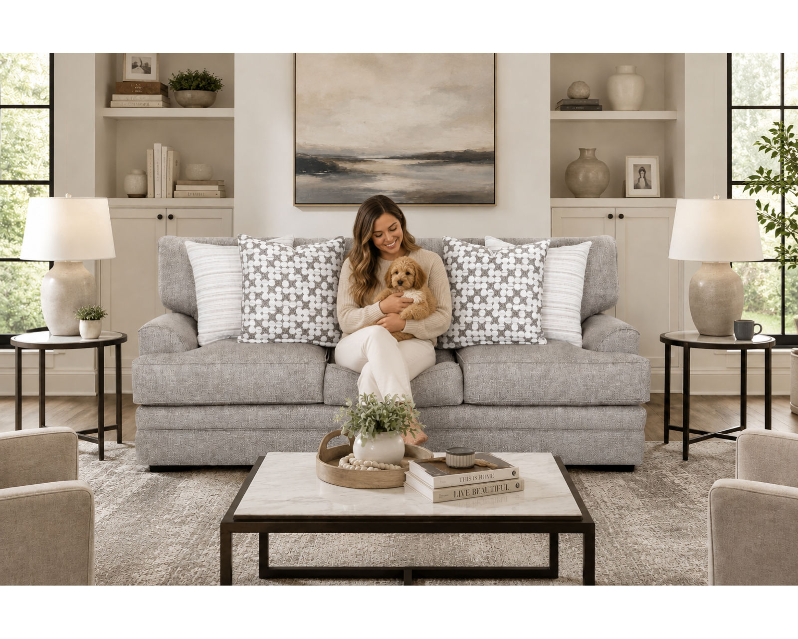 Ashton 93" Sofa (Tailored Style. Sink-In Comfort. Made for Everyday Living.) - Designer Style Without the Designer Price.