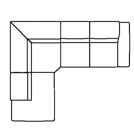 Layout C:  Two Piece Sectional 94" x 113"