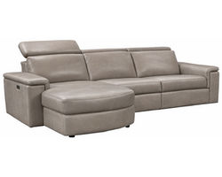 Zoe 3011 Power Headrest Power Reclining Chaise Sectional (standard and wide seat widths) +140 leathers