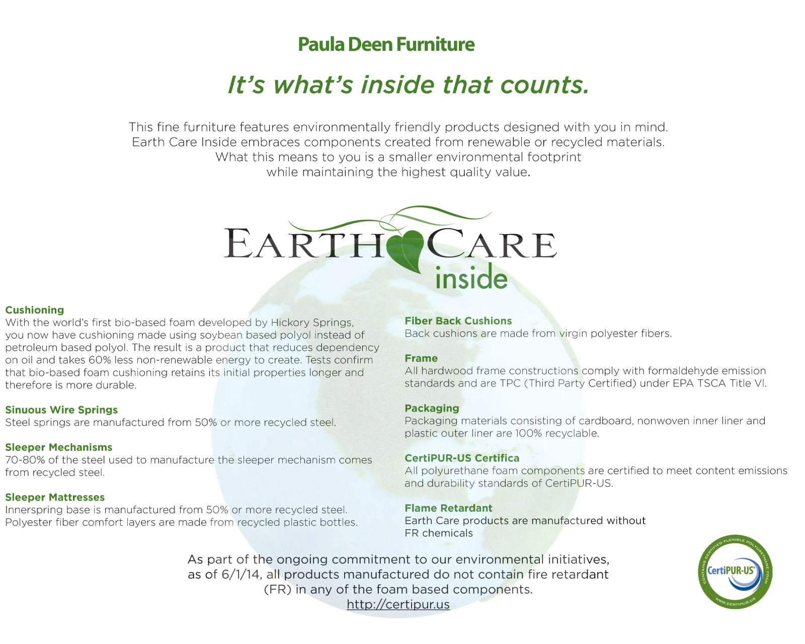 Stanton 100" Sofa P080800BD (+100 performance fabrics) - Sustainable living is part of our life!