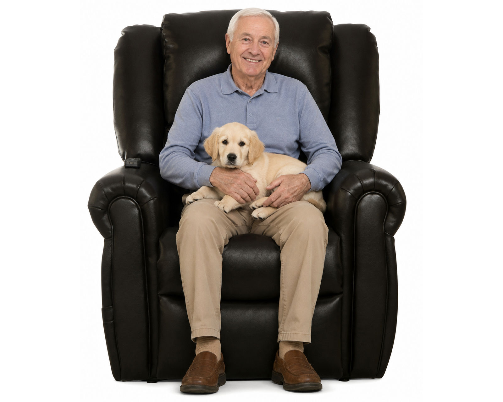 Cosset Power Lift Power Headrest Lay Flat Recliner w/ CR3 Heat & Massage Rated 250 Pounds - Comfort at the Touch of a Button.
