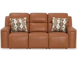 Arezzo 87" Zero Gravity Power Headrest Power Reclining Leather Sofa (2 colors)