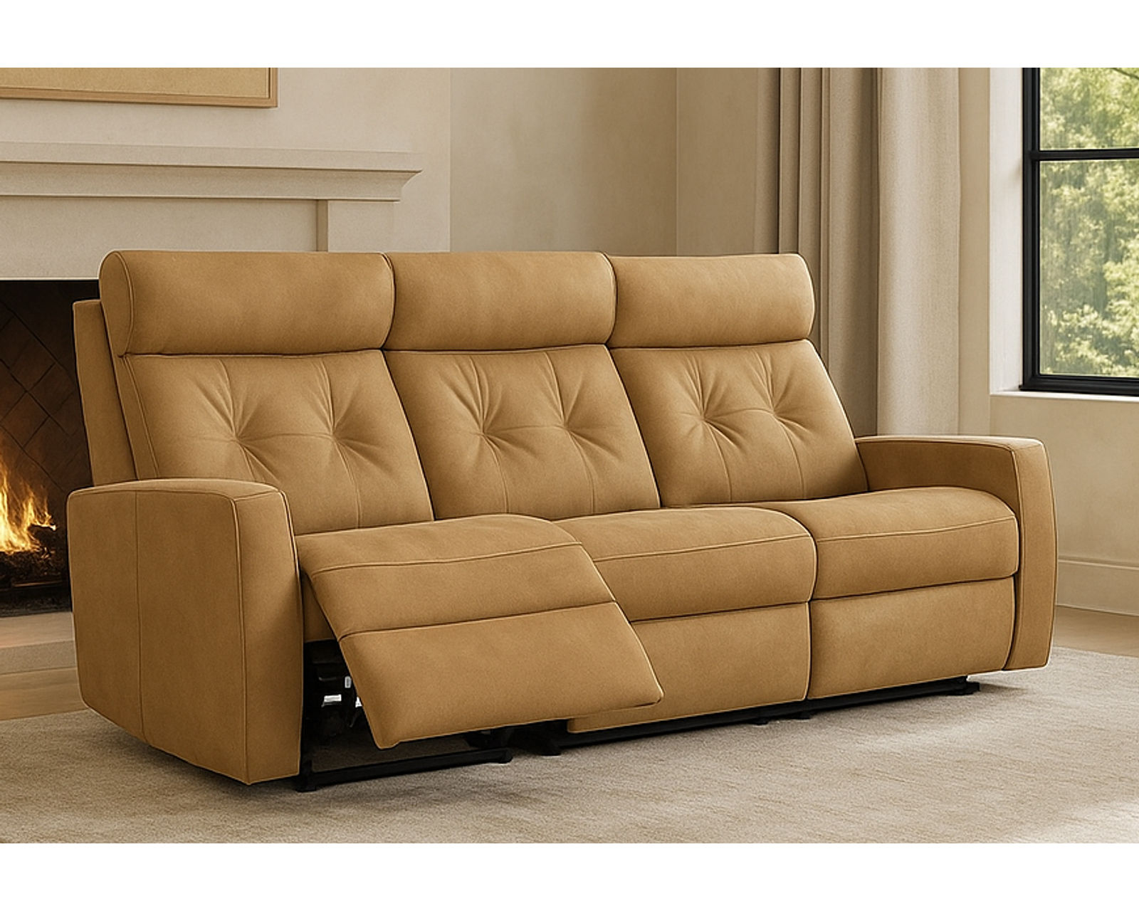 West Coast II 42204 Power Headrest Power Reclining Sofa (78") +50 fabrics