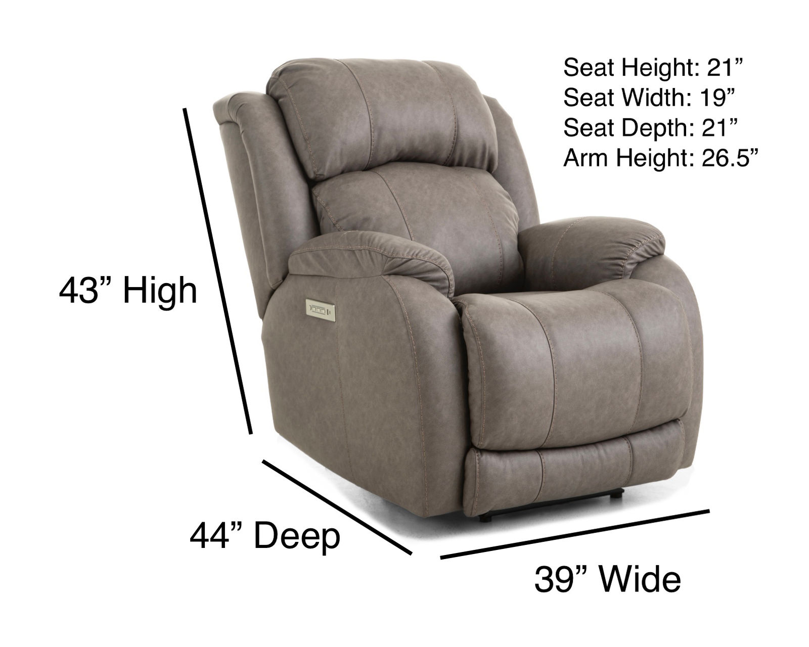 Charleston 89" Zero Gravity Triple Power Reclining Sofa (In stock) - Charleston Zero Gravity Triple Power Recliner