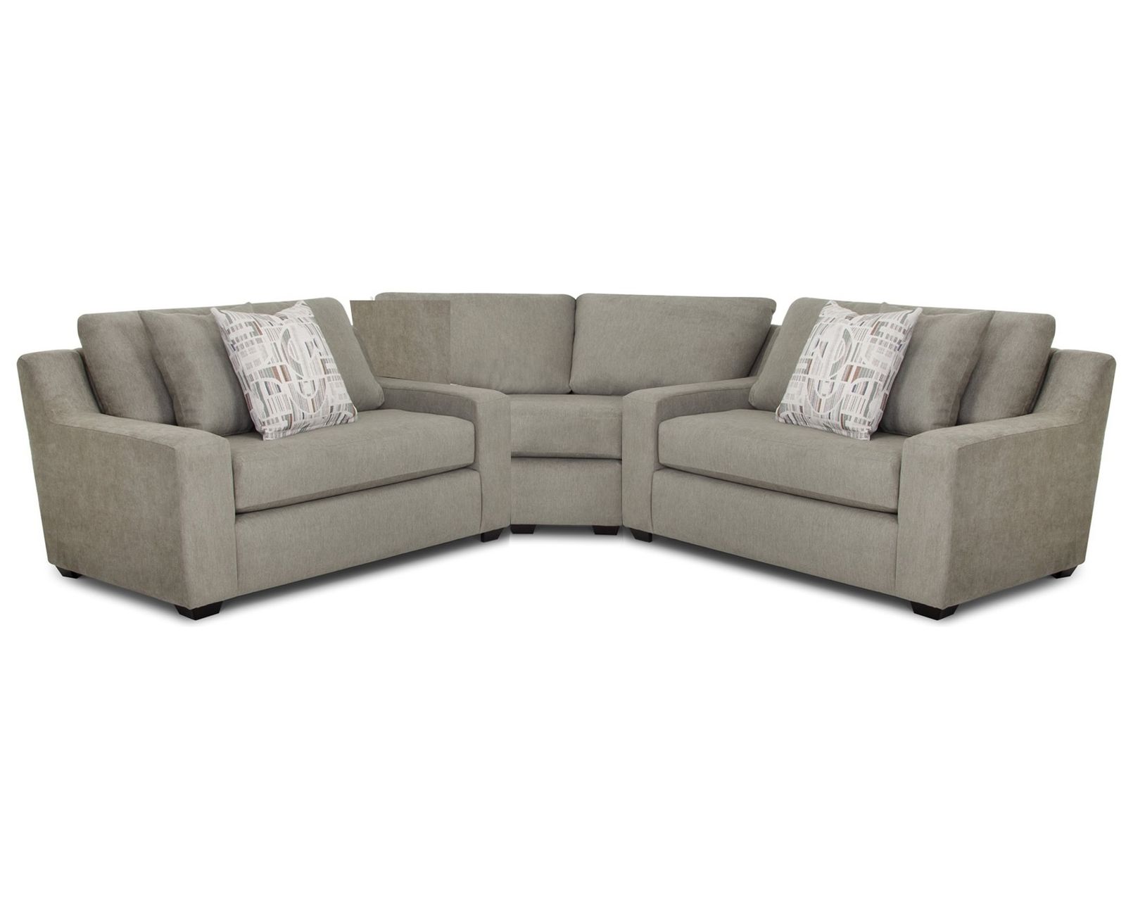 Juniper Three Piece Sectional (Comfort That Comes Together Beautifully) - Layout A: Three Piece Sectional 114" x 114"