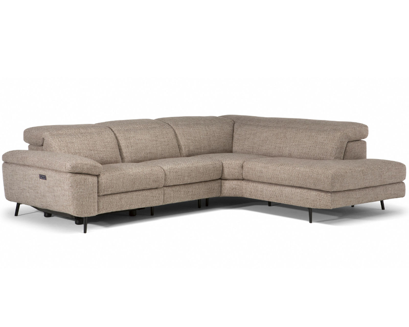 Coro C217 Power Headrest Power Reclining Sectional (+40 fabrics) - Layout A: Two Piece Reclining Sectional. 113" x 87"