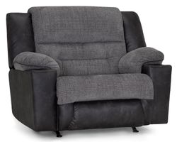 Grant 8592 52" Extra-Wide Rocker Recliner with Cupholder (Available Heat & Massage and USB-A charging)