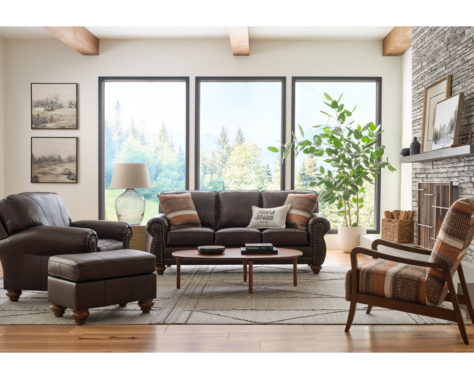 🎣 Noble 83" Leather Sofa - Nobile 83" Leather Sofa