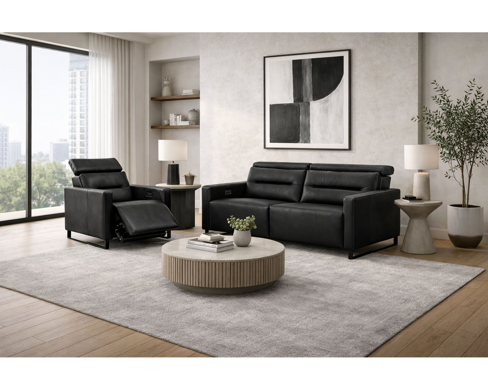 Cleo Dual Power Reclining Sofa — Available in Standard & Wide Cushions, 140+ Leather Options, and 74", 79", or 105" Widths - Where Quality Materials Meet Everyday Value