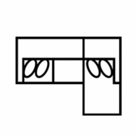 Layout E: Two Piece Sectional 89" x 66"