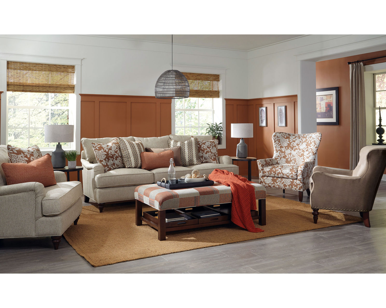 Piedmont 88" or 98" Sofa (Performance fabrics) P773654BD - Features Blend Down Cushions & Toss Pillows