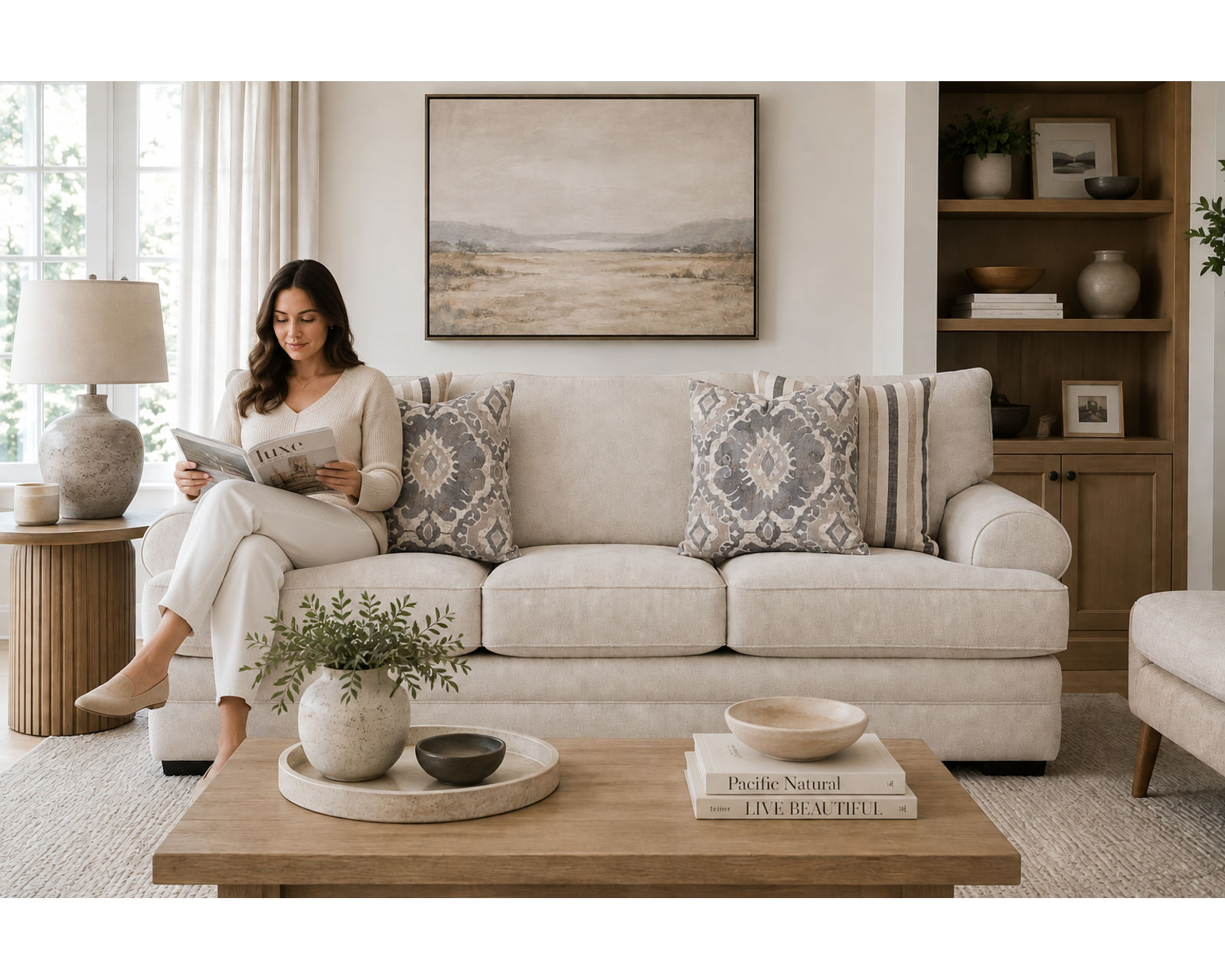 Kensie 97" Sofa (Easygoing Comfort. Timeless Style. Made for Everyday Living) - Professionally Curated Rooms. Affordable Luxury for Every Home.