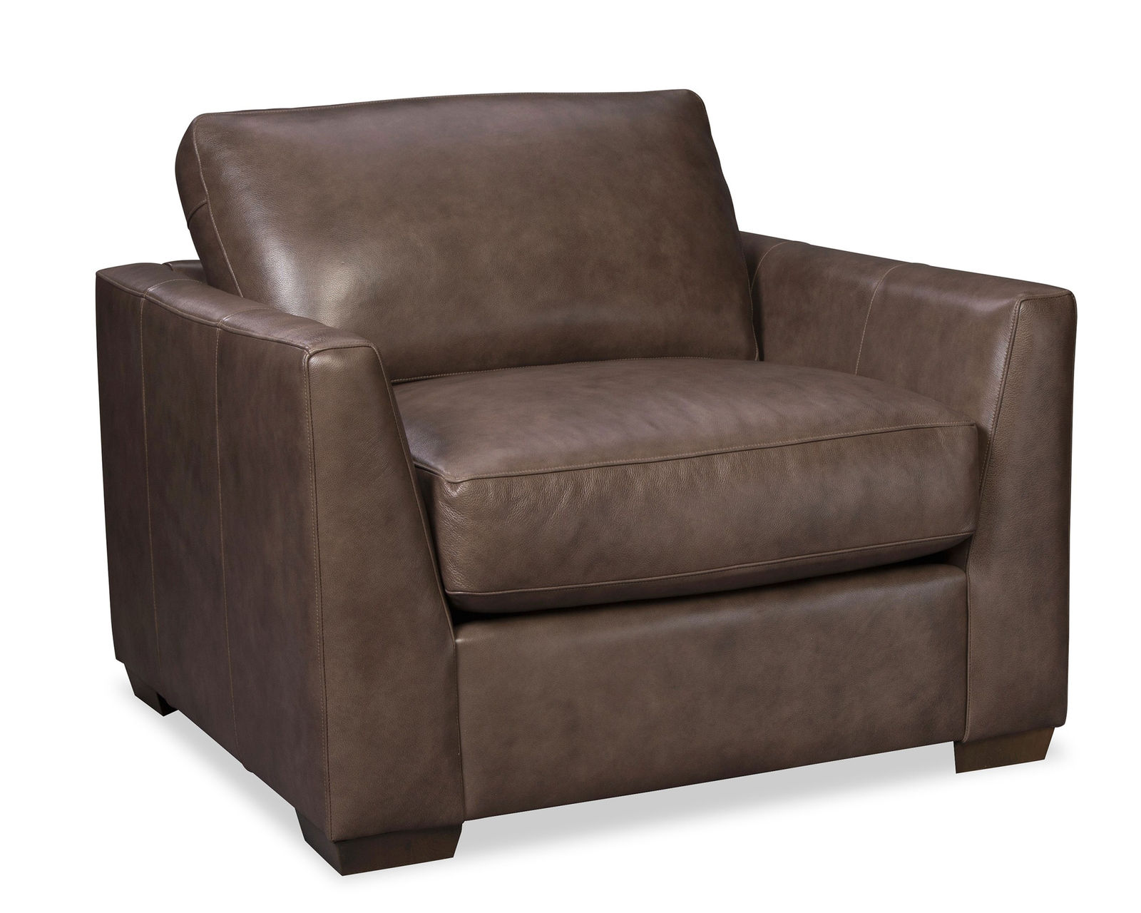 Omaha 95" Top Grain Leather Sofa (Leather choices) L7839 - Cosmo Chair and a Half