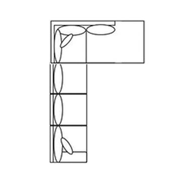 Layout J: Two Piece Sectional 117" x 100"