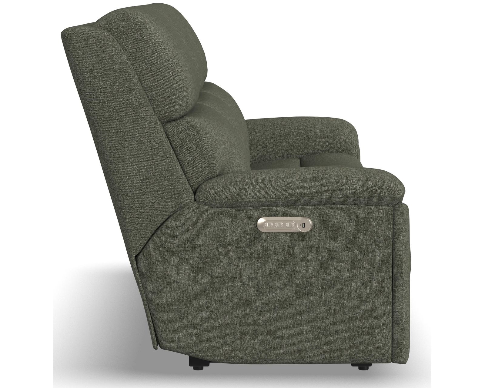 Porter Triple Power Reclining Sofa with Drop Down Table (+90 fabrics) - Porter Fabric Power Reclining Sofa with Drop Down Table, Power Headrest, & Lumbar