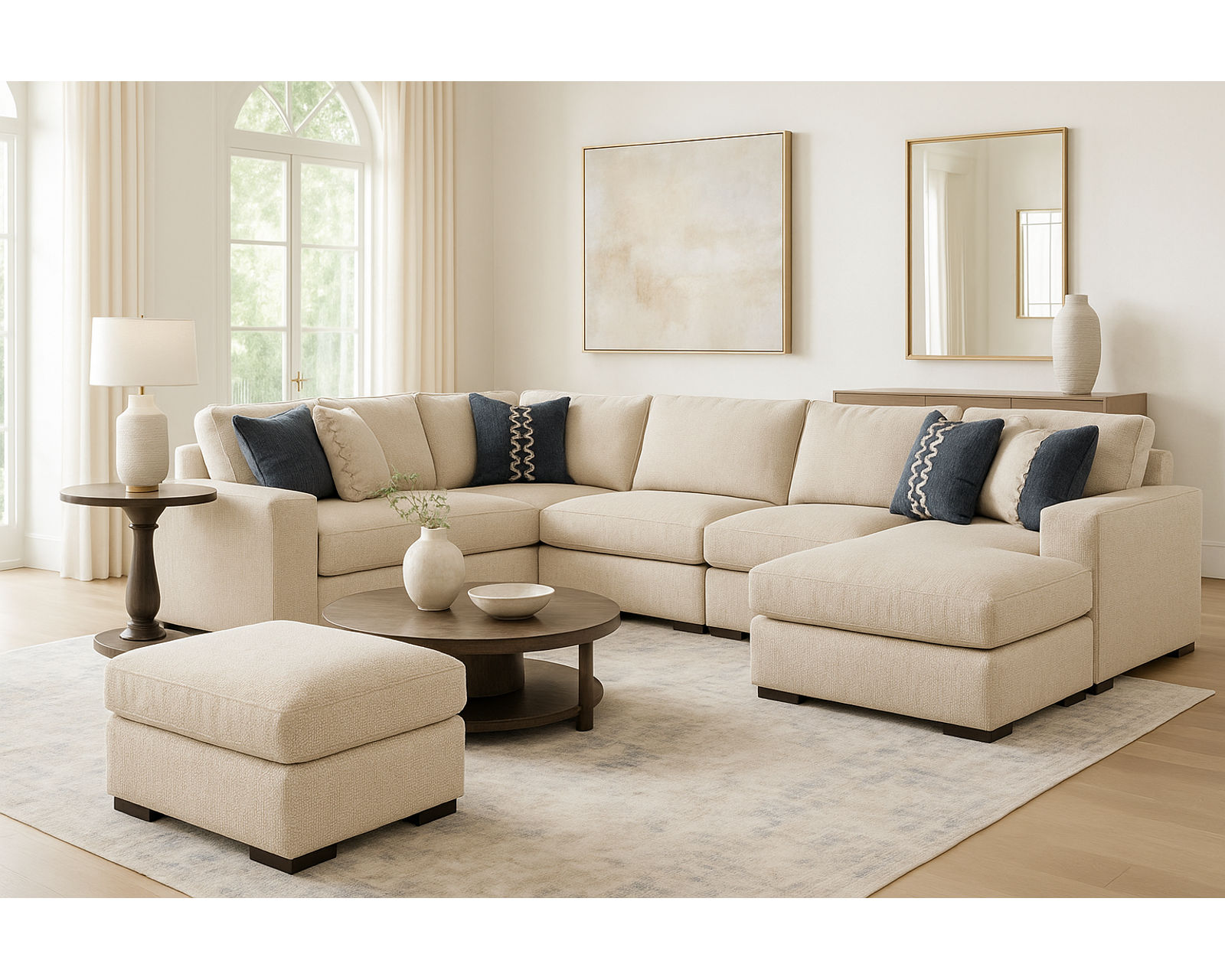 Memphis Stationary Chaise Sectional (+69 fabrics) - Memphis Stationary Chaise Sectional (+69 fabrics)