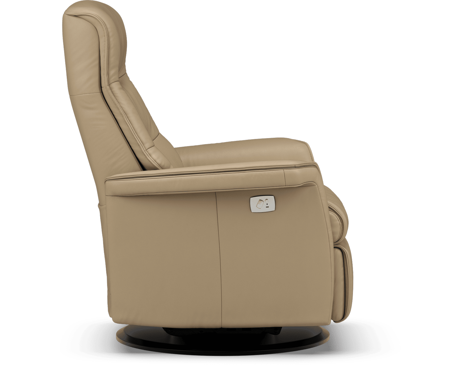 Chelsea Swivel Glider Relaxer Recliner Beige (Scandinavian Comfort That Moves With You) In stock - Experience Premium Comfort Without Paying a Premium.