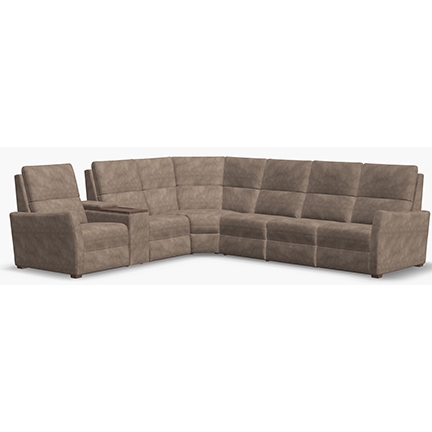 Layout D: Four Piece Reclining Sectional (2 recliners) 111" x 123"