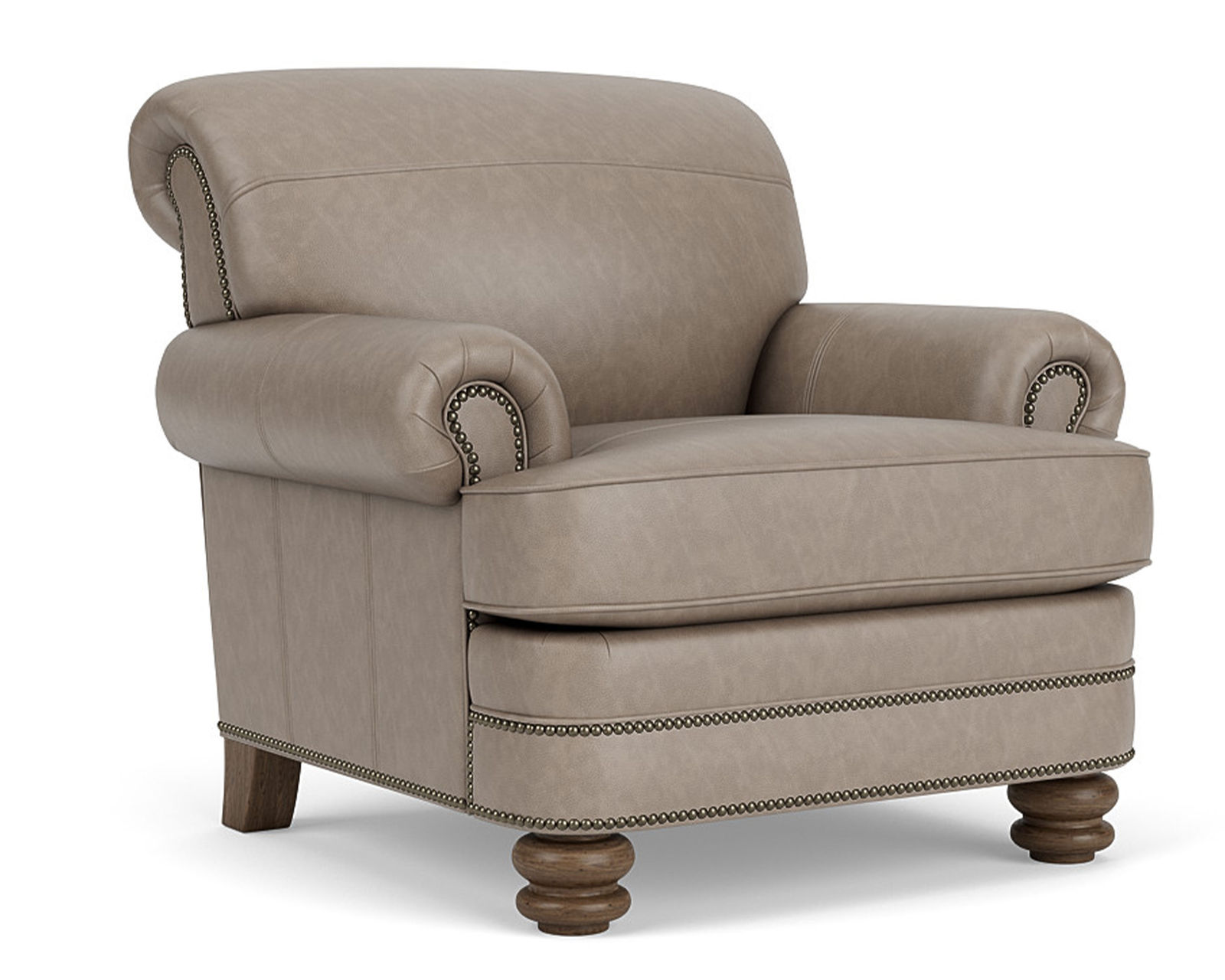 Bay Bridge 3791 Nailhead Loveseat (+50 leathers) - Bay Bridge Leather Nailhead Chair