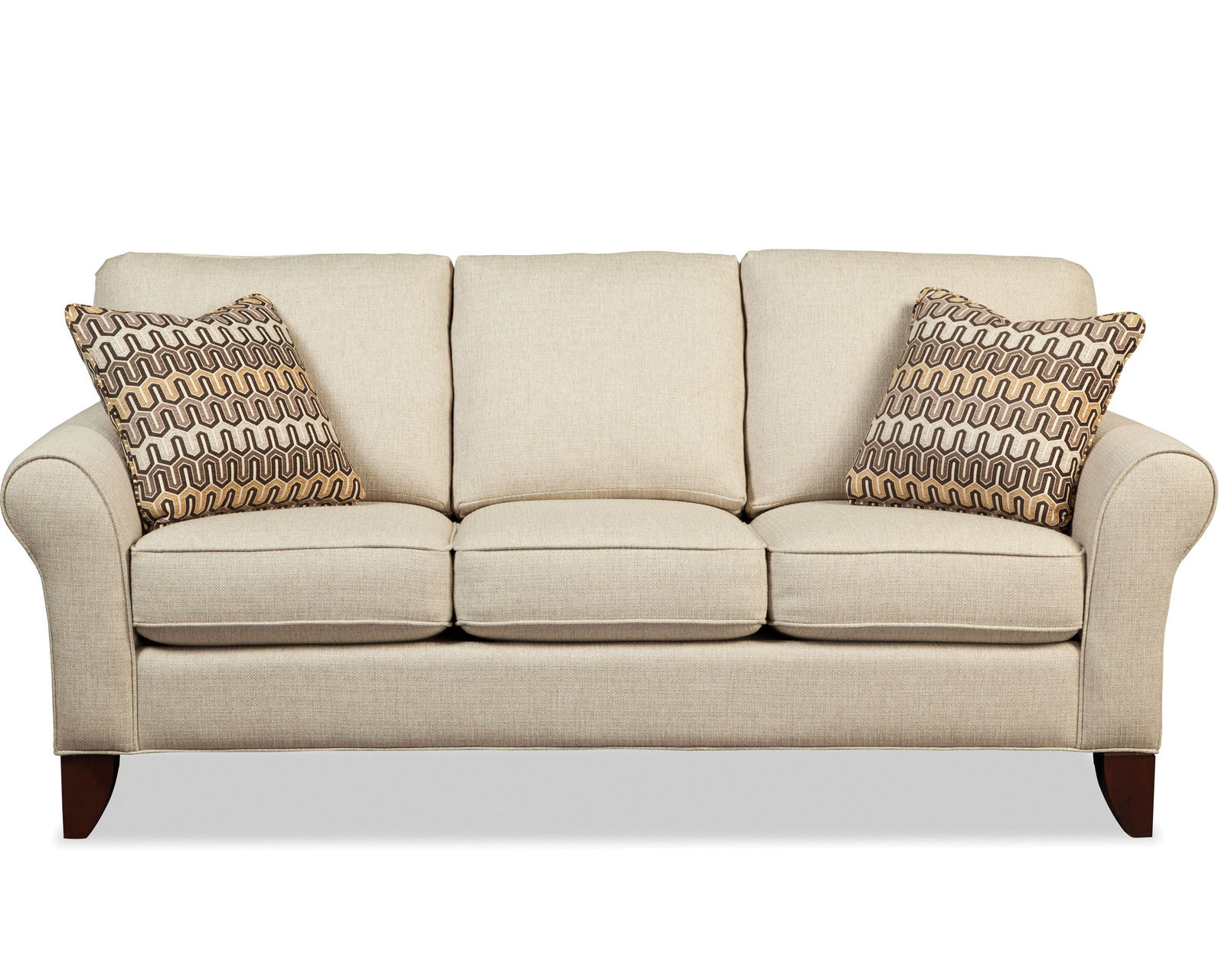 Rusty 80" Stationary Sofa (Performance fabrics) 7551 - 100% Dacron polyester encased back cushion