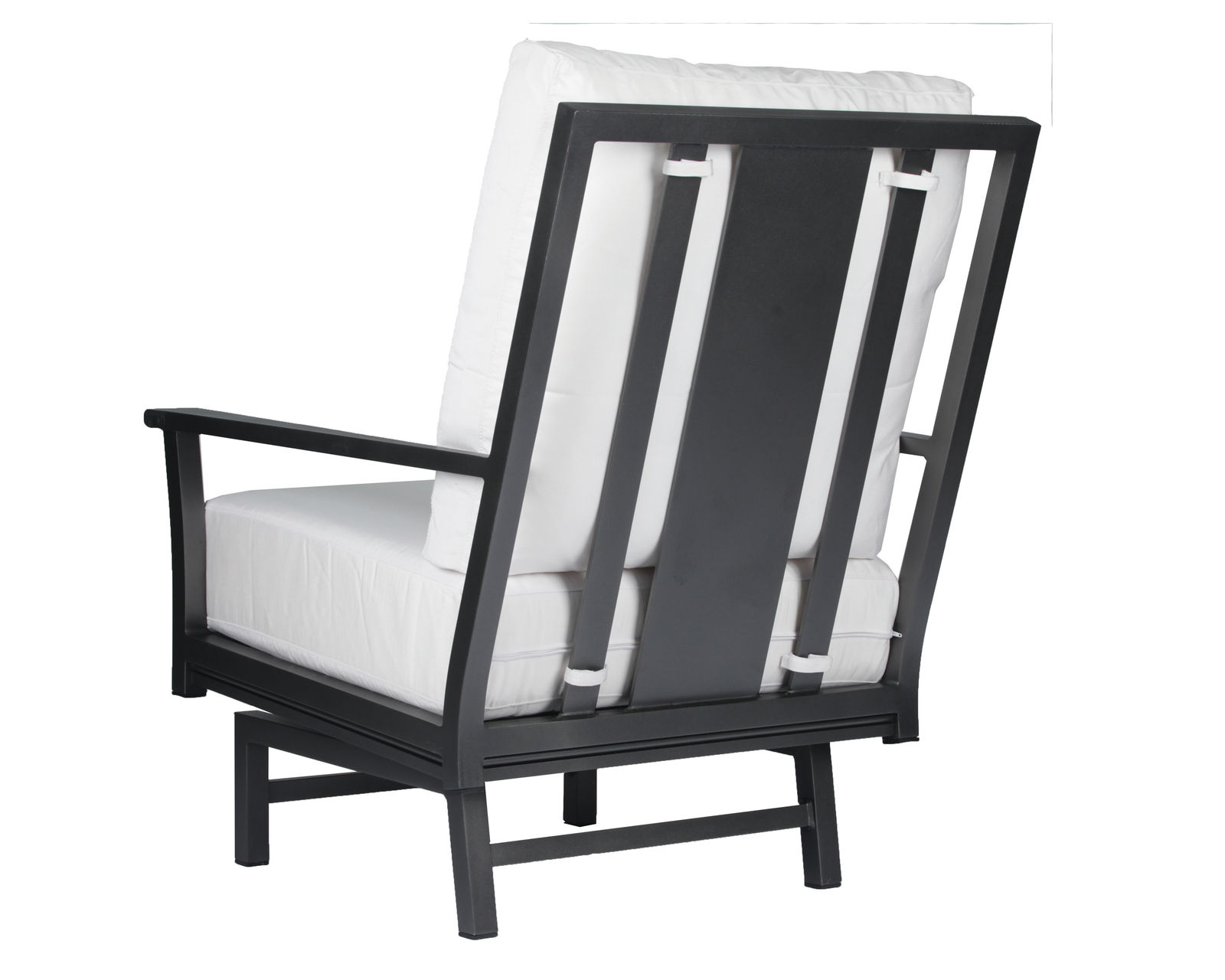 Montana Outdoor Spring Lounge Chair (110 fabrics - 8 metal finishes) - Montana Outdoor Spring Lounge Chair