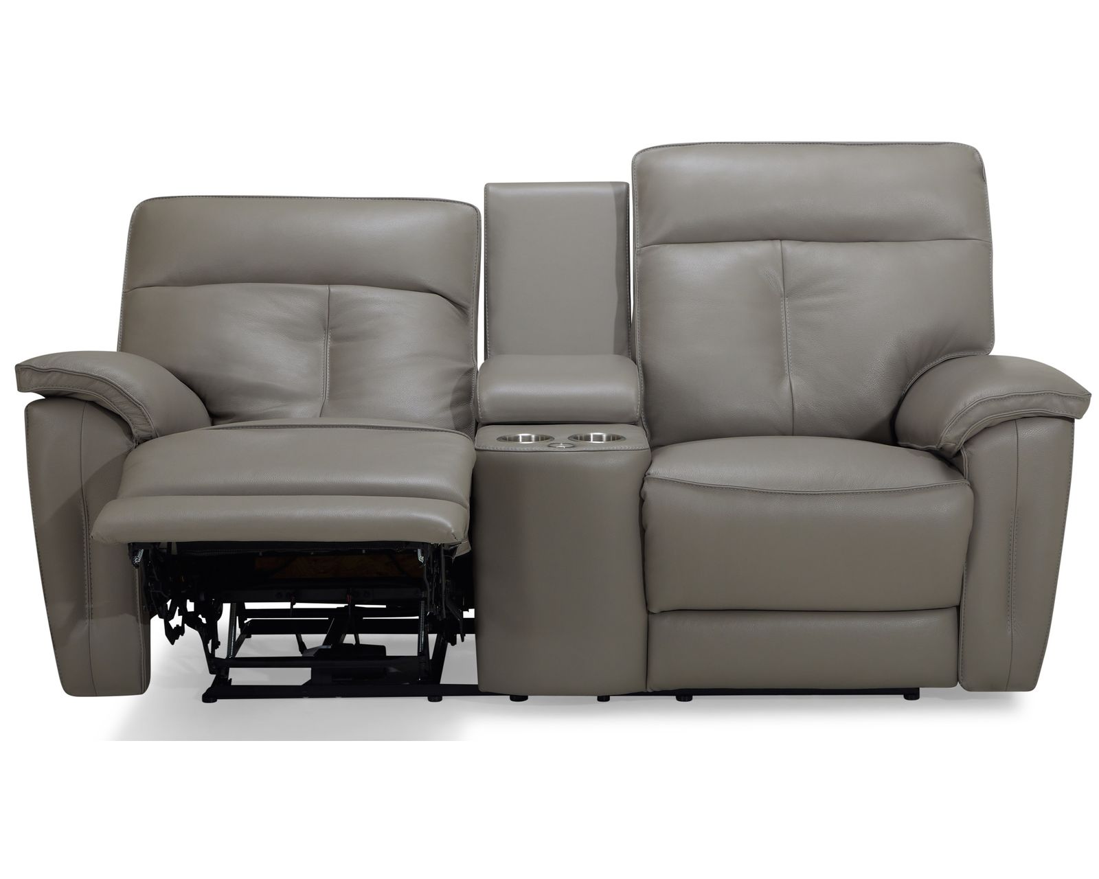 Oakley 41187 Power Headrest Power Reclining Sofa (86") +100 leathers - Oakley 76" Power Headrest Power Reclining Console Loveseat