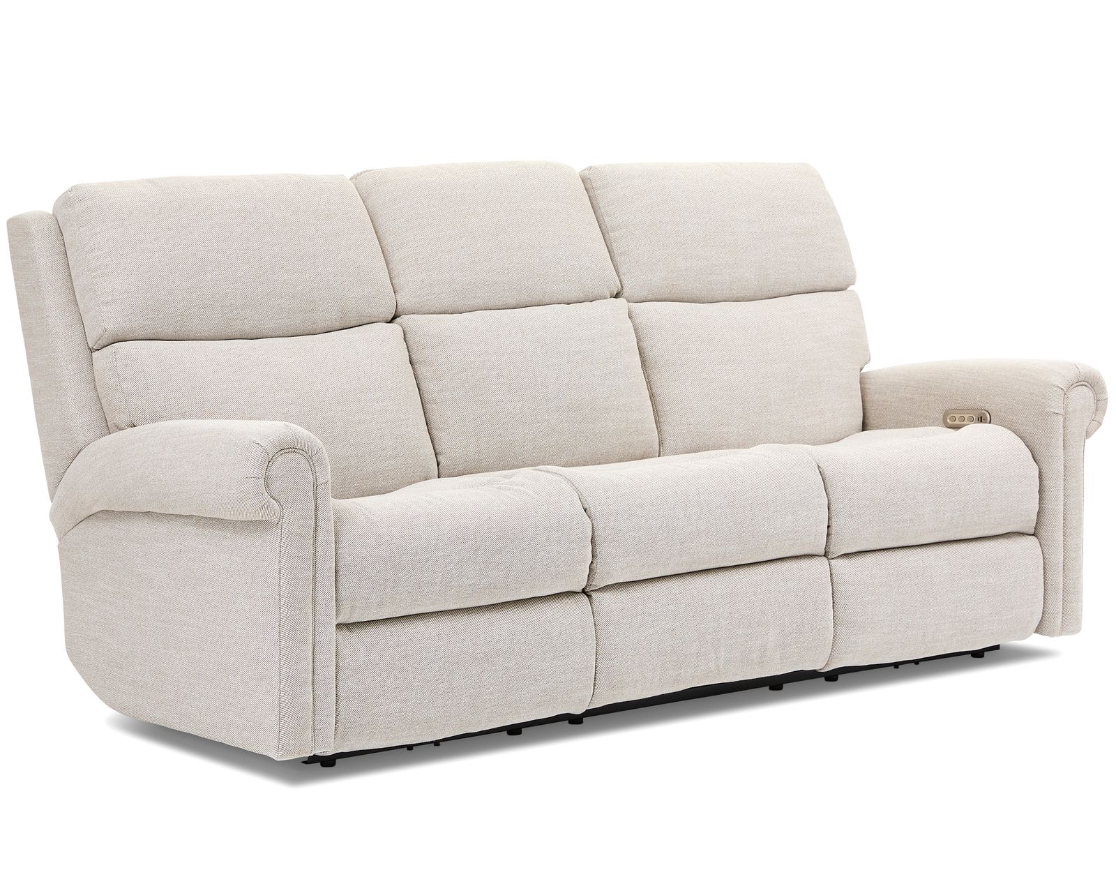 Bernard Triple Power Zero Gravity Reclining Sofa with Dropdown Table (+100 fabrics) - Bernard Triple Power Reclining Sofa