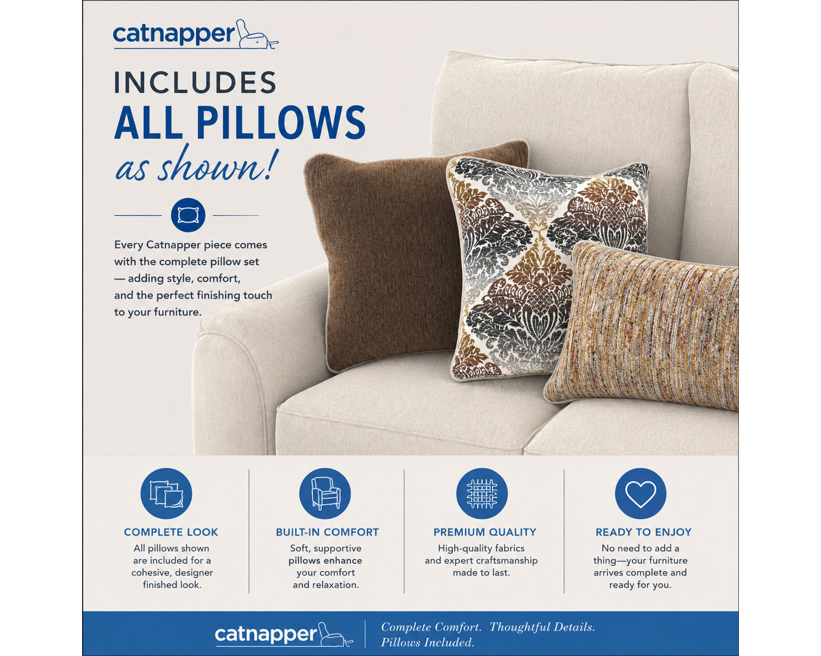 Ashland 93" Power Lay Flat Wide Seat Double Reclining Sofa (two colors) - Pillows Included. Comfort Guaranteed.