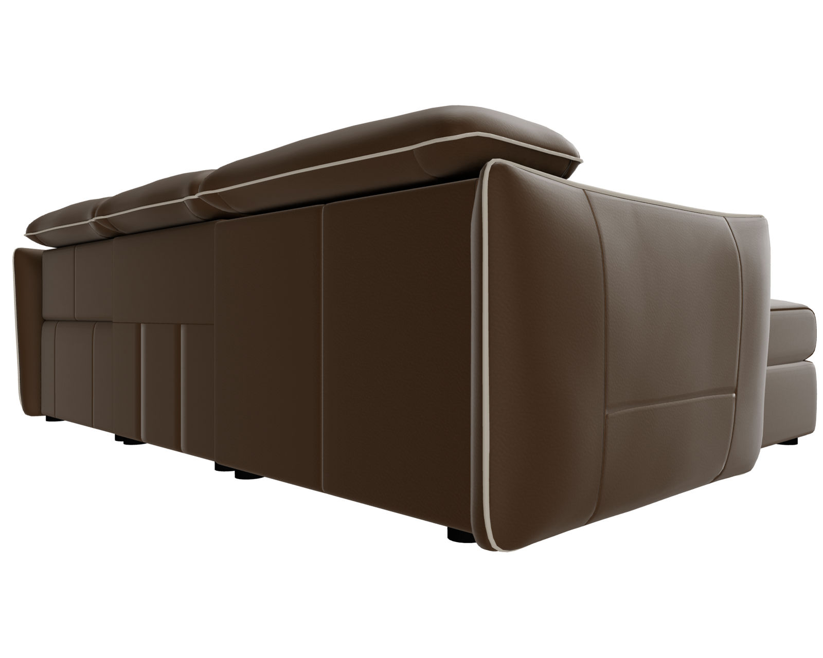 Meraviglia 108" Storage Chaise Sofa (+50 leathers) - Layout B: Meraviglia 108" Storage Chaise Sofa 67" x 108"