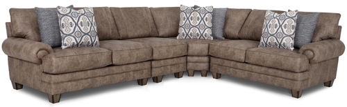 Layout B: Four Piece Sectional 128" x 101"