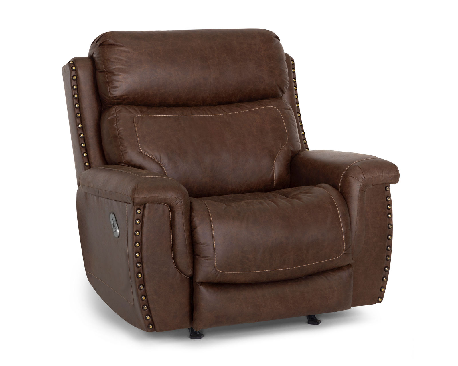 Brixton 648 Reclining Sofa (94") Brown Faux Leather Like Fabric - Take an Extra 25% Off the Brixton Rocker Recliner