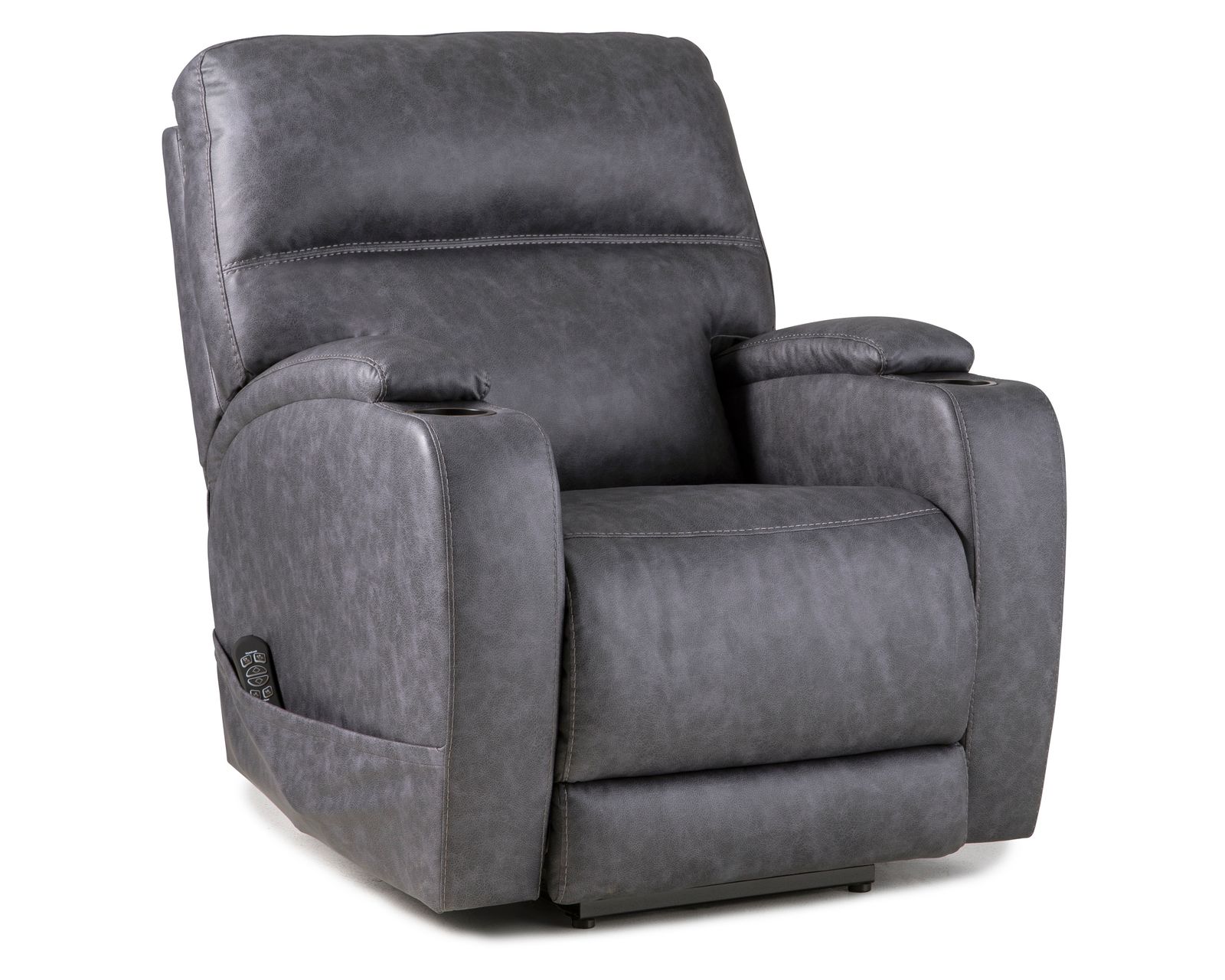 Jett 84" Triple Power Reclining Sofa Grey (In stock) - Jett Triple Power Wall Saver Recliner