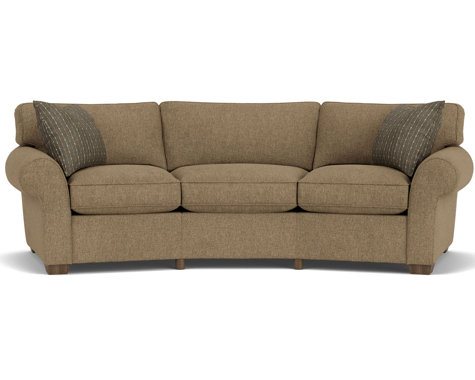 Vail  7305 Conversation Sofa (+100 fabrics) 107" - High resiliency foam core seating cushions 2lb to 2.5 lb (Industry standard 1.8)