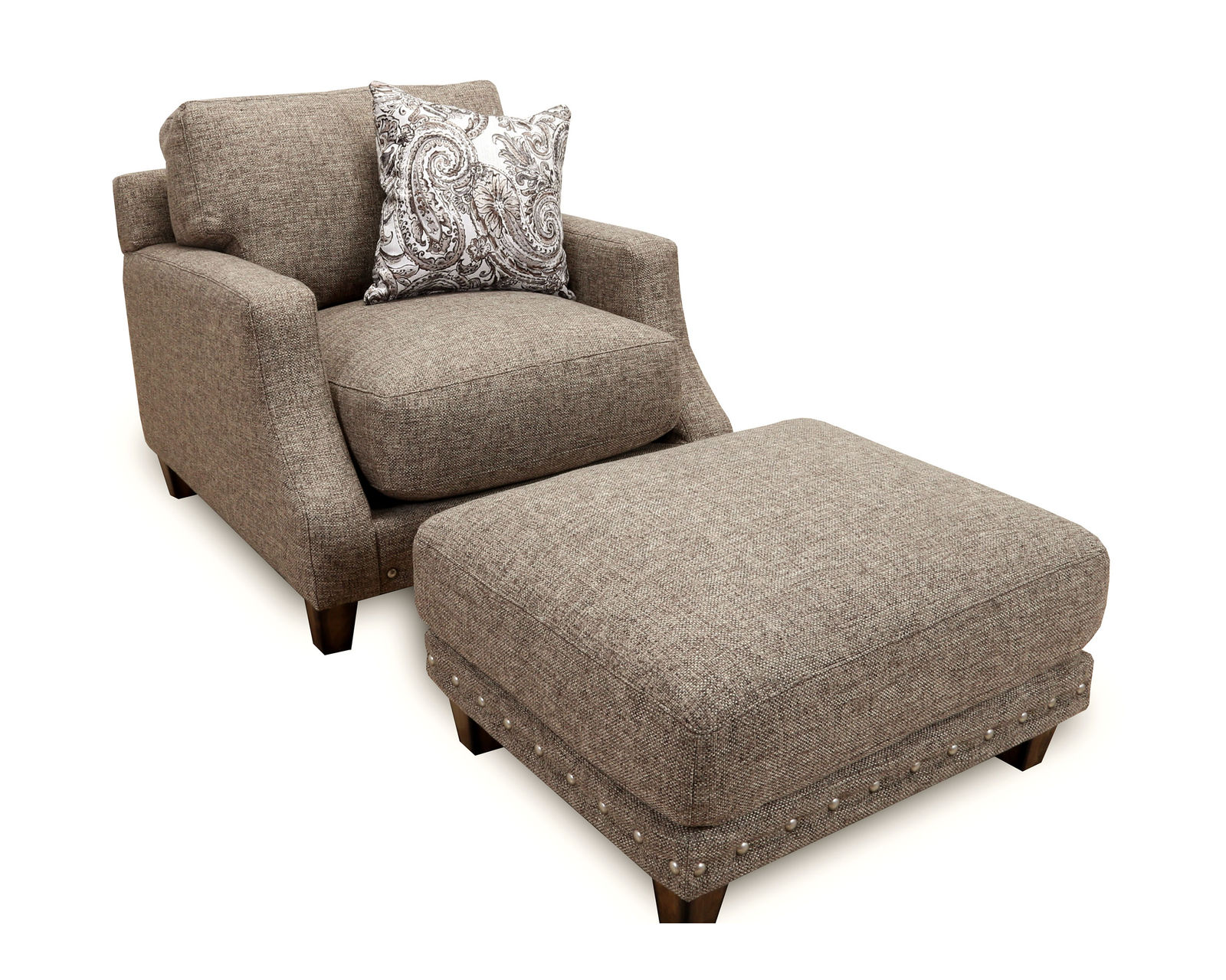 Gramercy  863 Sofa (92") Includes Pillows - Gramercy Chair and Ottoman
