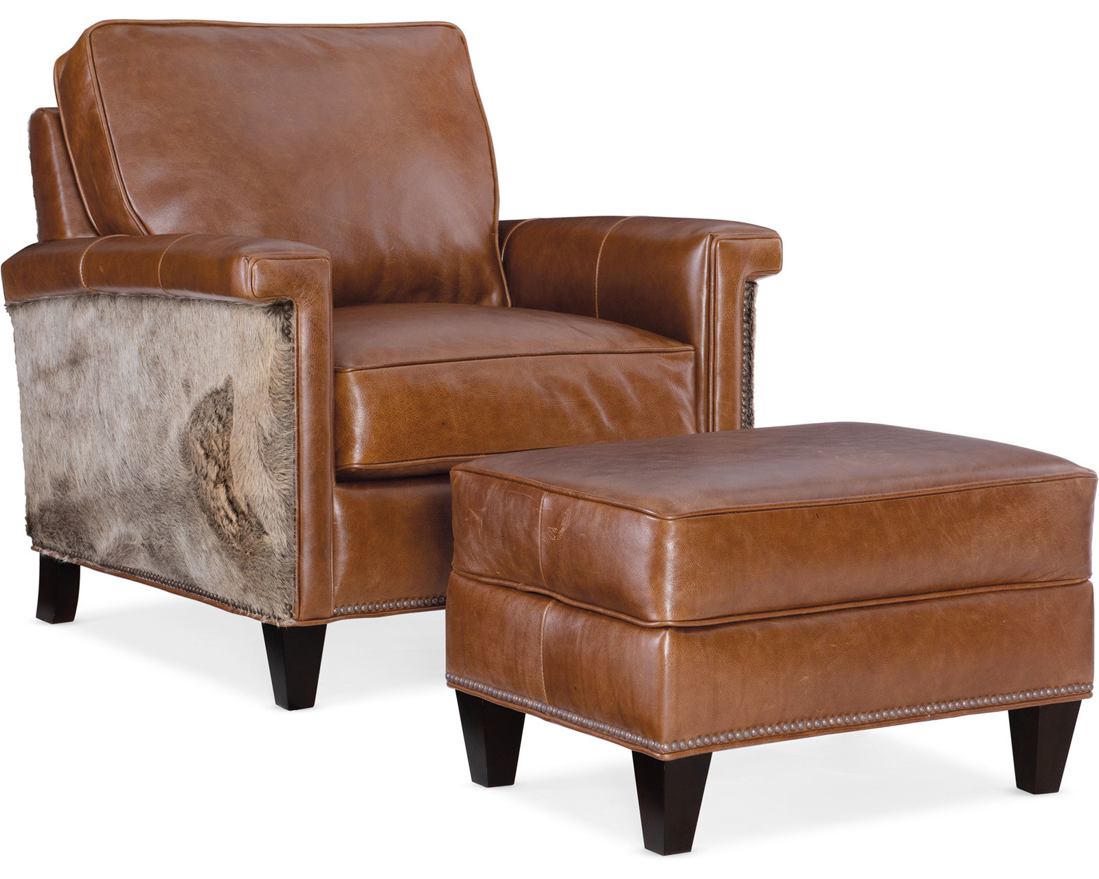 Bradington Young Mallory 774 Sofa (12 leathers) 8-Way Hand Tie - Mallory Stationary Chair 8-Way Hand Tie