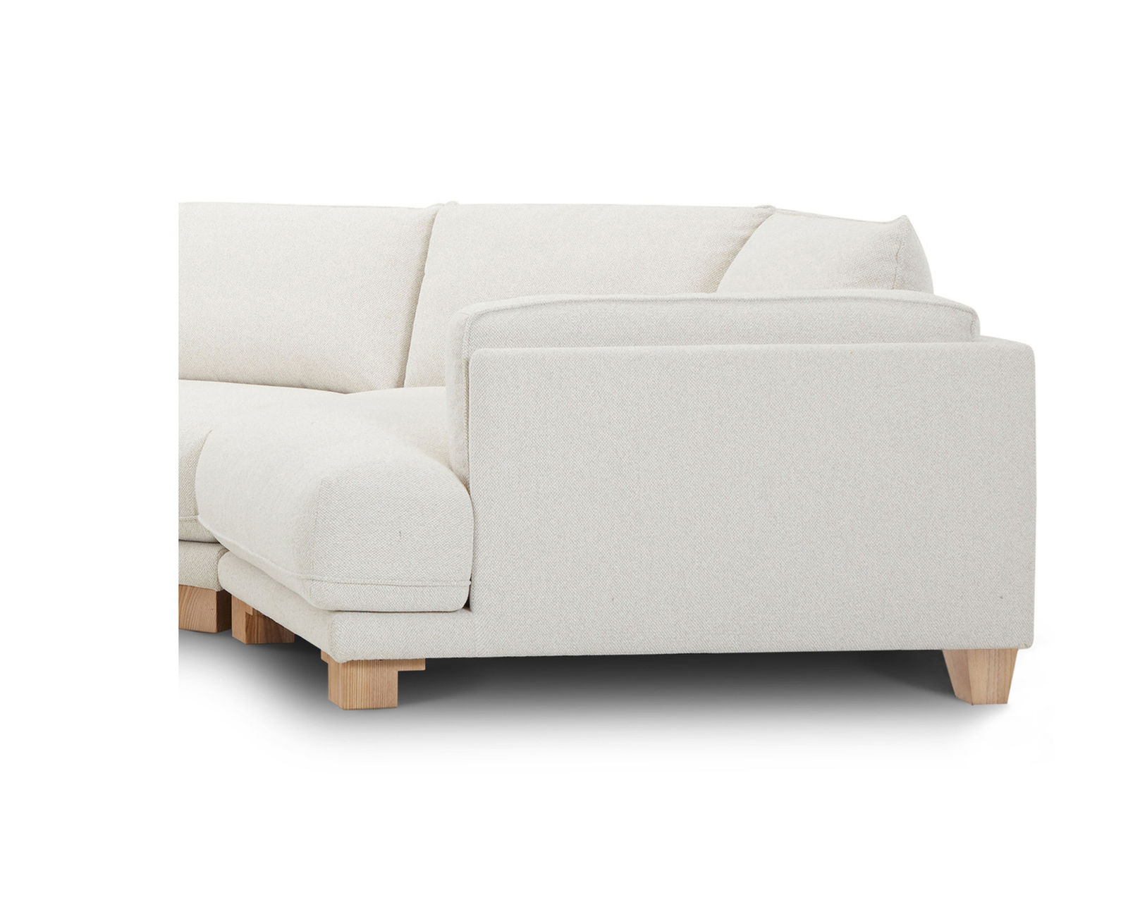 Escape Four Piece Stationary Sectional Mist (In stock - Fast shipping) - Escape Right Arm Facing Bumper Chaise