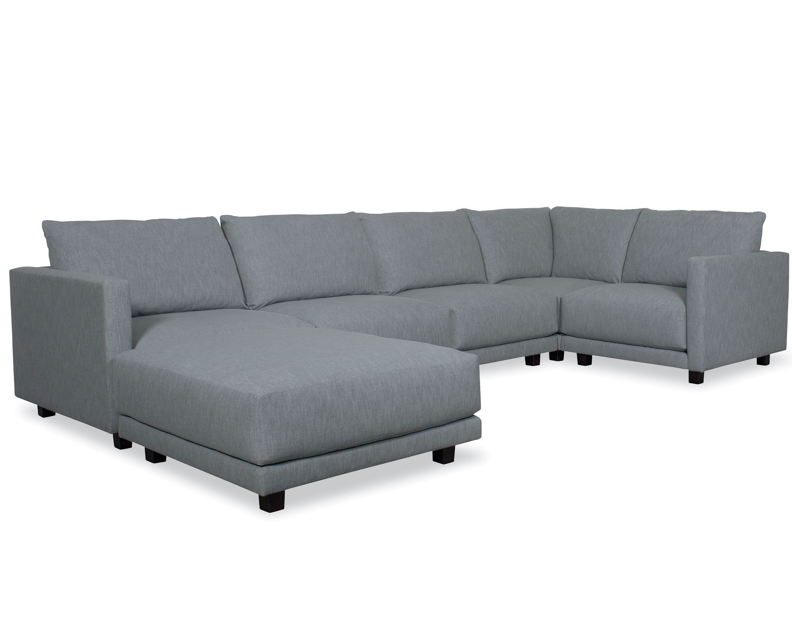 Winston Modular Sectional (+75 fabrics) - Layout B: Six Piece Sectional 167.5" x 76.5"