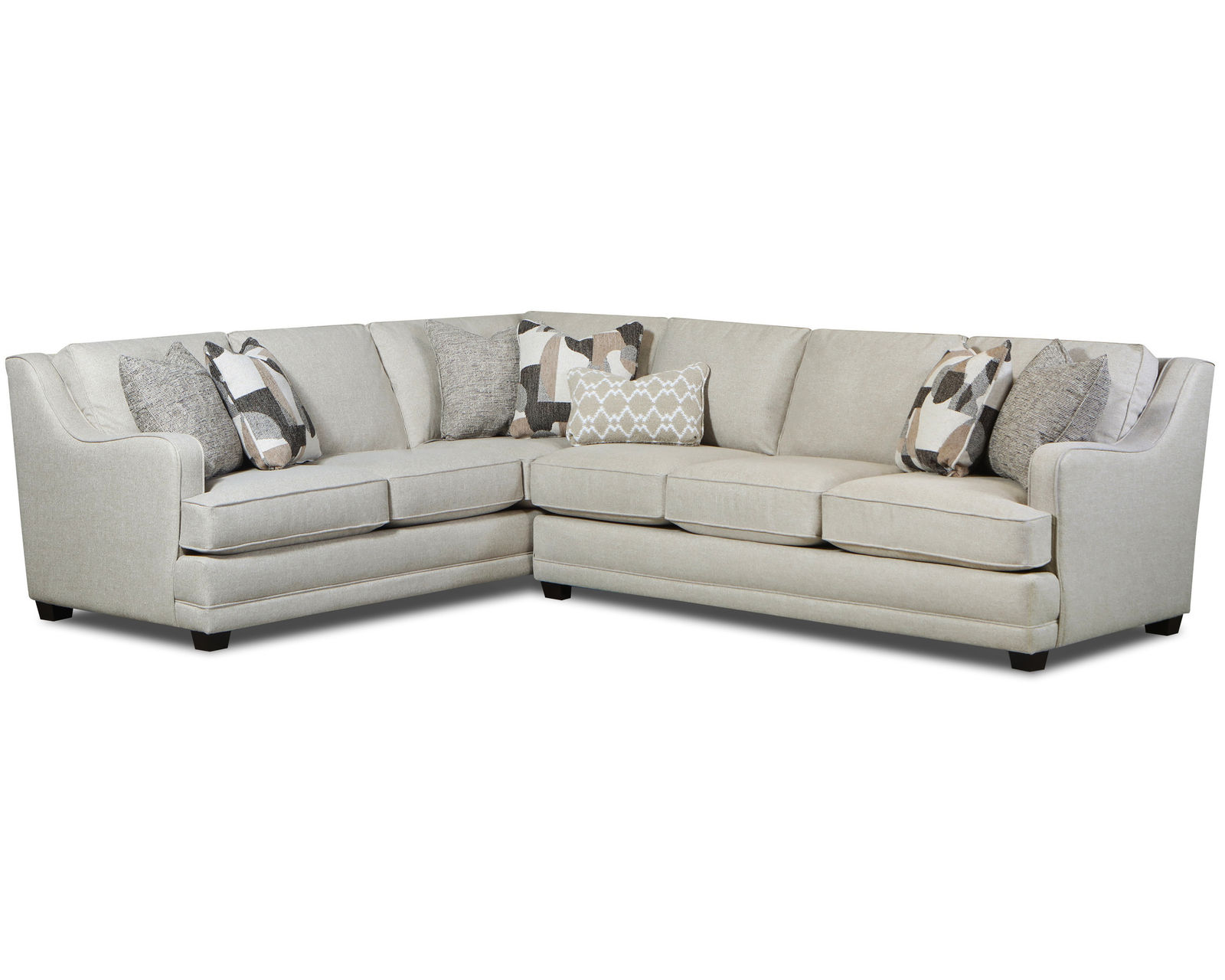 Gold Rush Antique Two Piece Sectional (Includes pillows) 126" x 96" - (b) Gold Rush Antique Two Piece Sectional - 96" x 124"