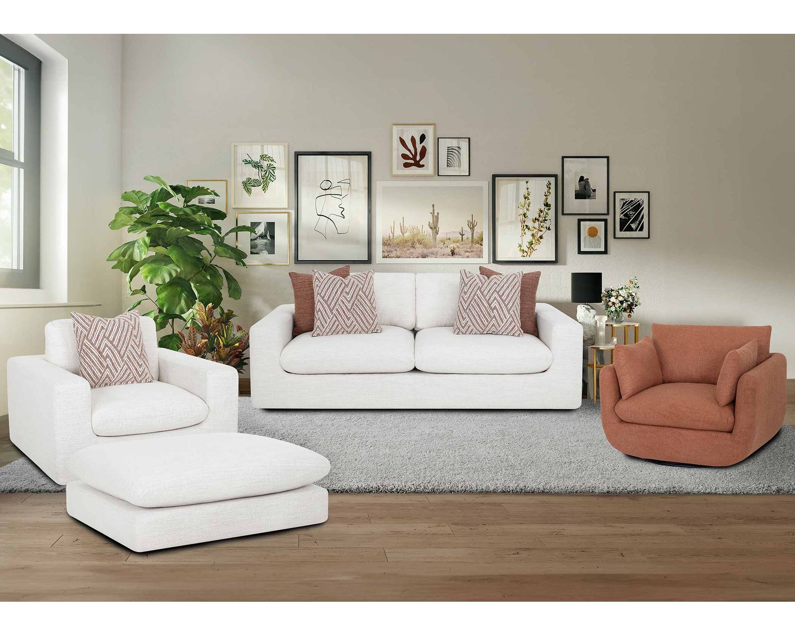 Santina 87" Wide-Seat Two-Cushion Sofa (Two Extra-Wide Seats. Made for Serious Lounging) - Professionally Designed. Beautifully Coordinated. Affordably Yours.