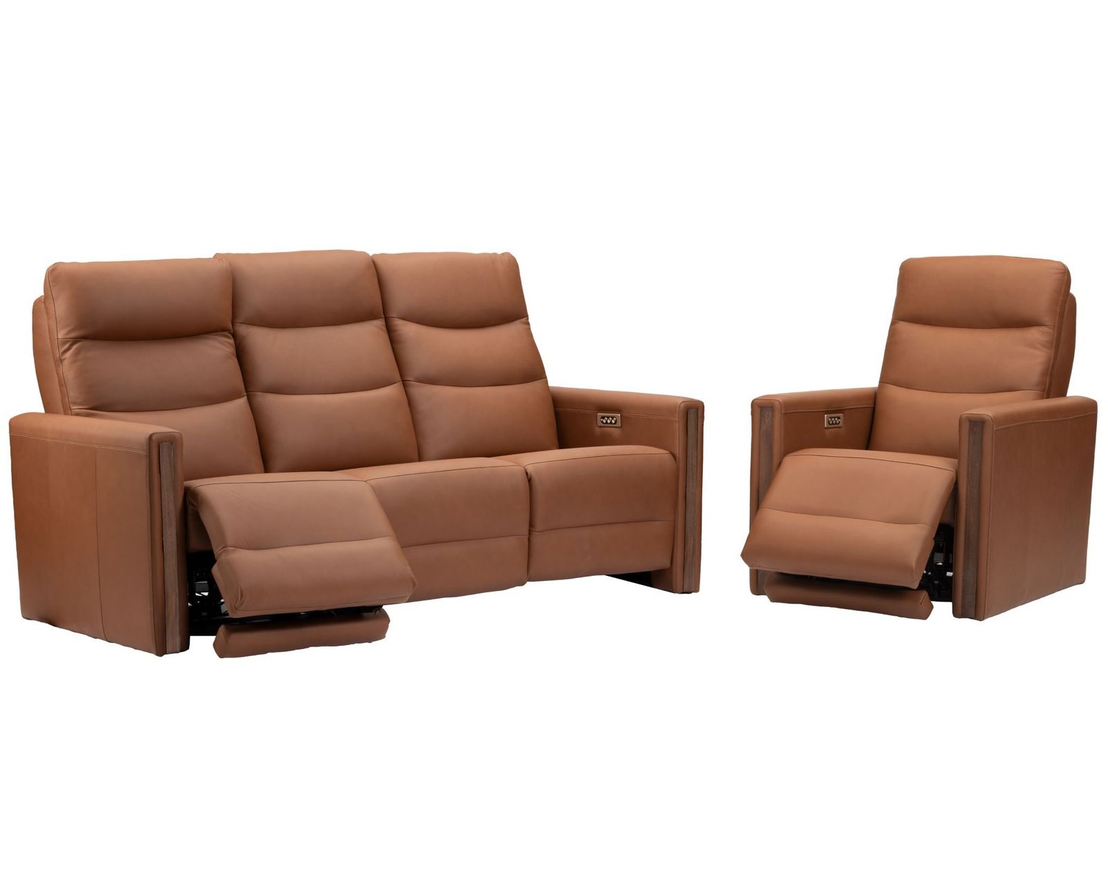 Fatima Dual Power Reclining Sofa — Available in Standard & Wide Cushions, 140+ Leather Options, and 74", 79", or 106" Widths - Designed for Comfort. Built for Life. Priced for You.