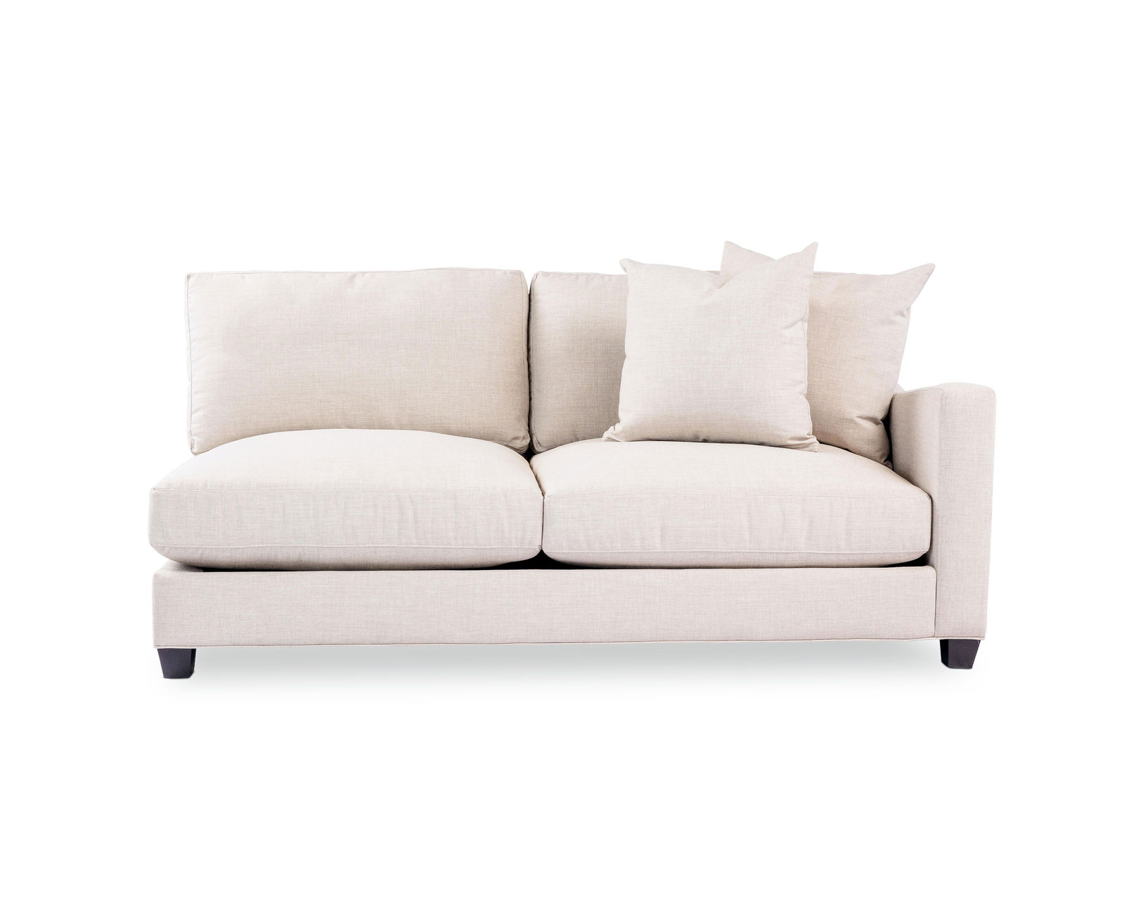 Warner Stationary Sectional (100+ fabrics) Down Cushions - Warner Right Arm Facing Sofa