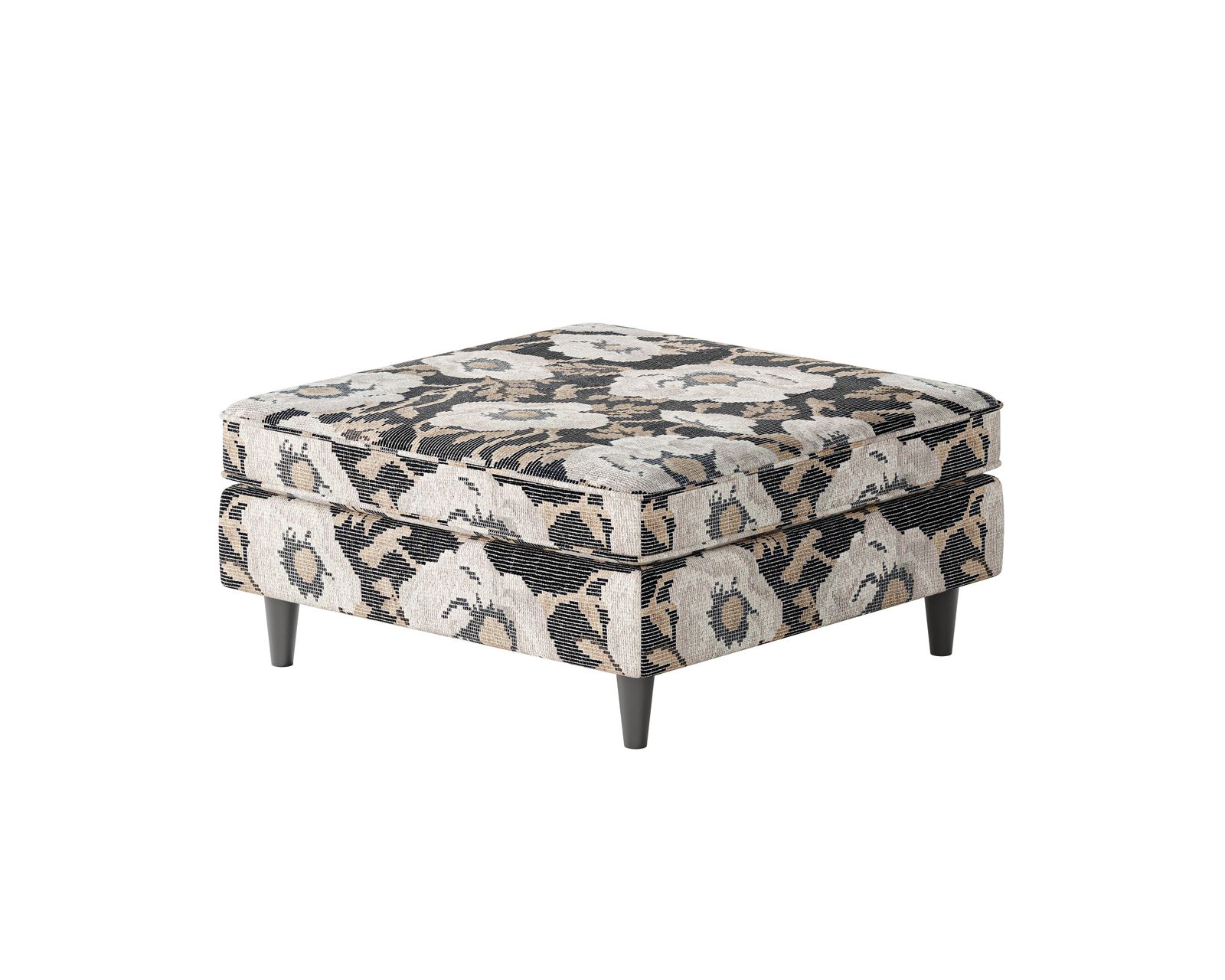 Argo Ash 98" Sofa 7003-00 (includes pillows) - Bloom Carbon 38" Square Cocktail Ottoman - 170