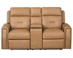 Felix 1536 Leather Zero Gravity Triple Power Reclining Console Loveseat with Heat and Massage (2 colors) in stock