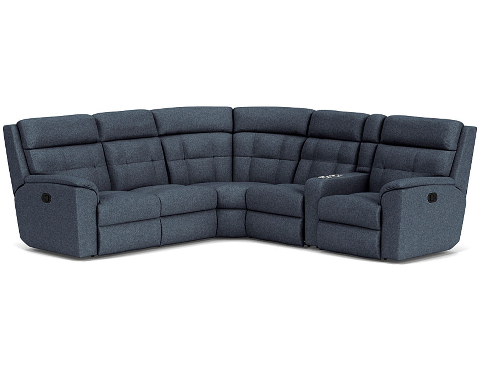Mason Reclining Sectional (Colors Available) - Sectional Layout H: Our patented DualFlex Spring System™ provides support and flexibility