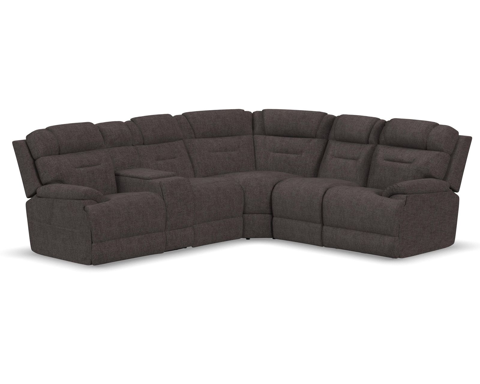Zofa Zecliner Power Sleep Modular Sectional with Power Headrest, Lumbar, Heat, & Massage